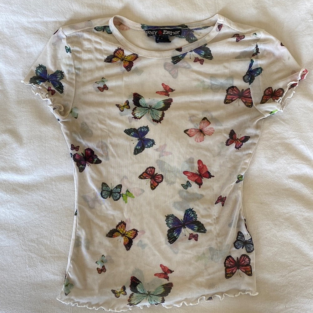 90’s Mesh Butterfly Top